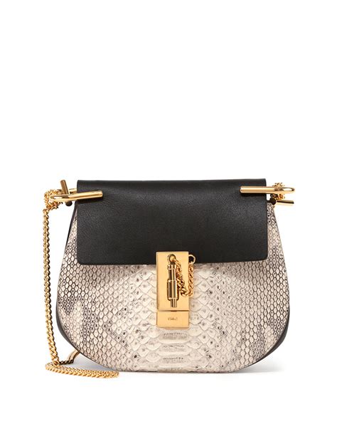 drew chloe|chloe drew python bag.